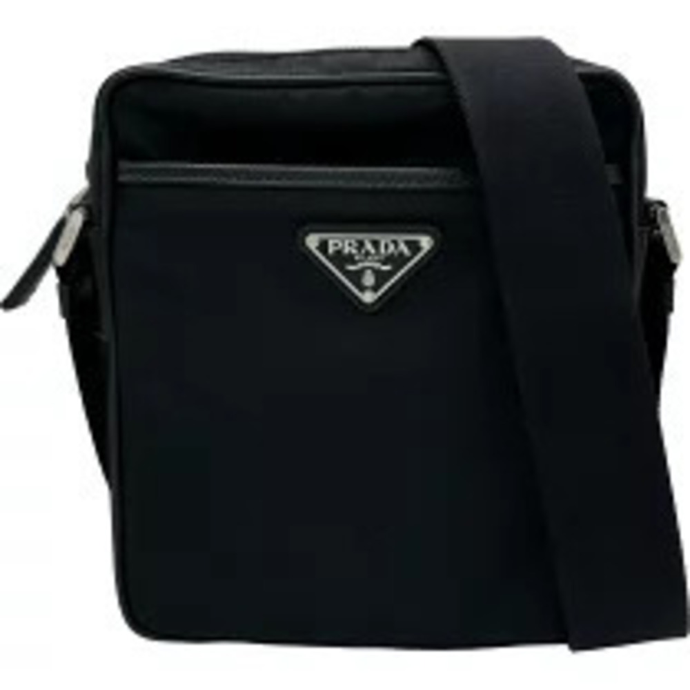 Prada Re Saffiano Shoulder Bag Black